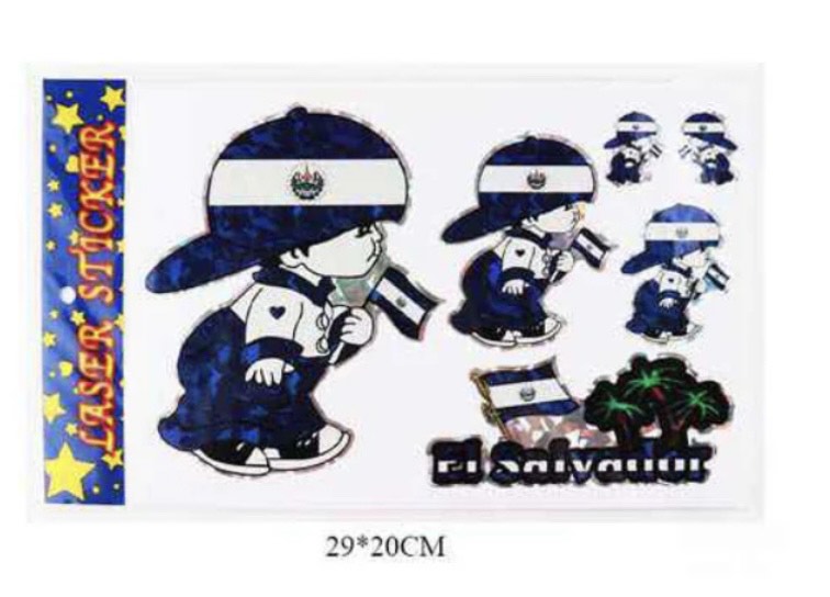 El Salvador full Sticker Page