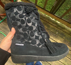 Y2K Coach Fur Boots