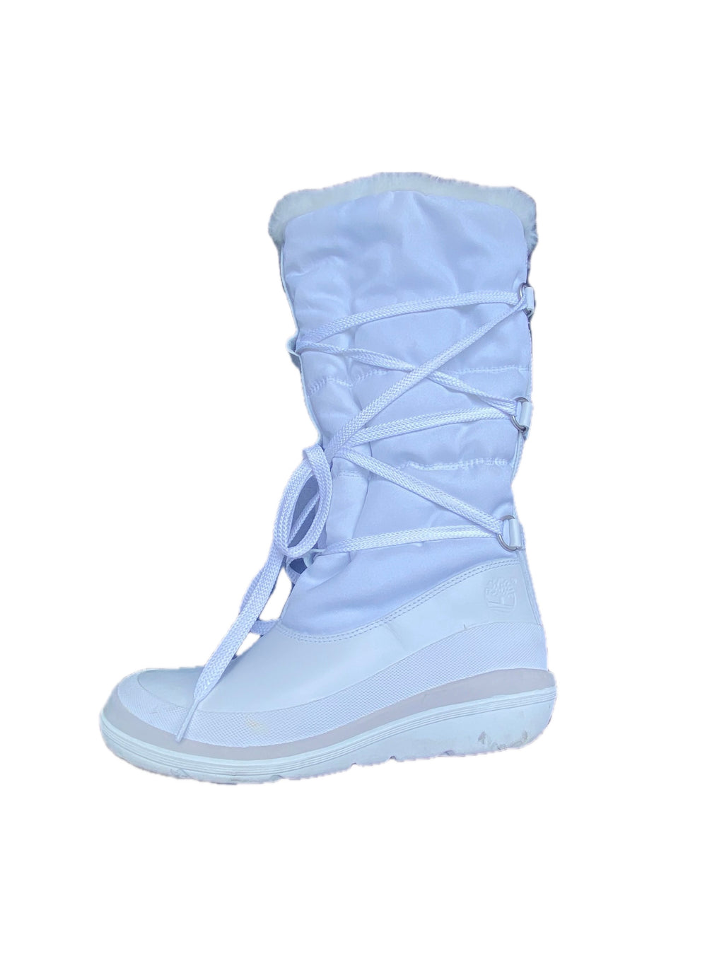 Y2K Timberland Fuzzy White Snow Boots | Size 6