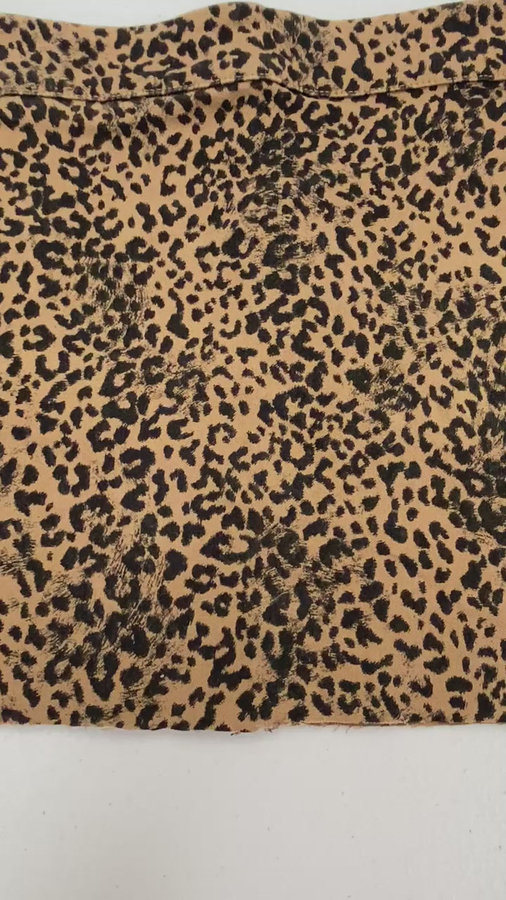 Cheetah Print Mini Skirt